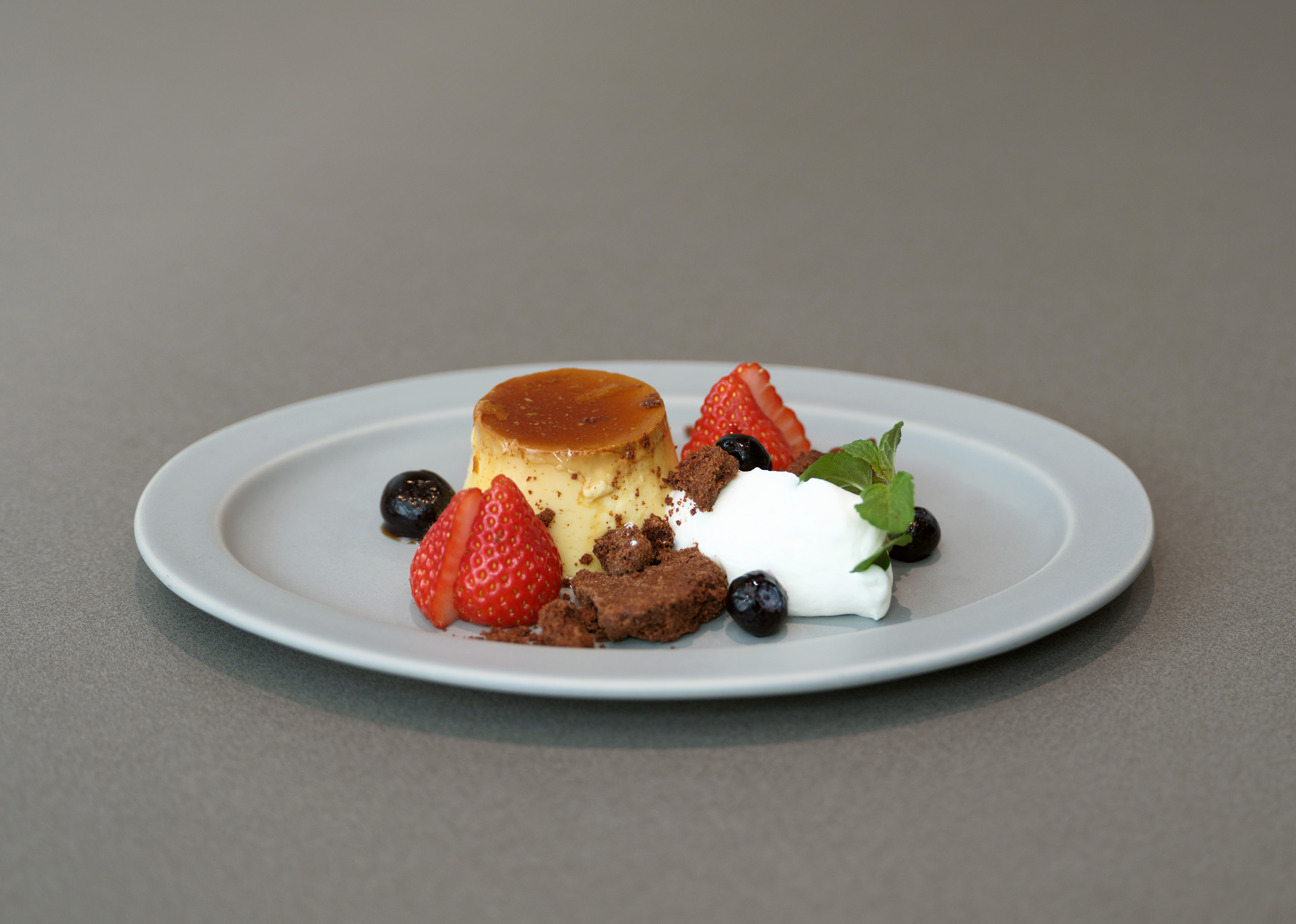 プリンアラモードの写真。