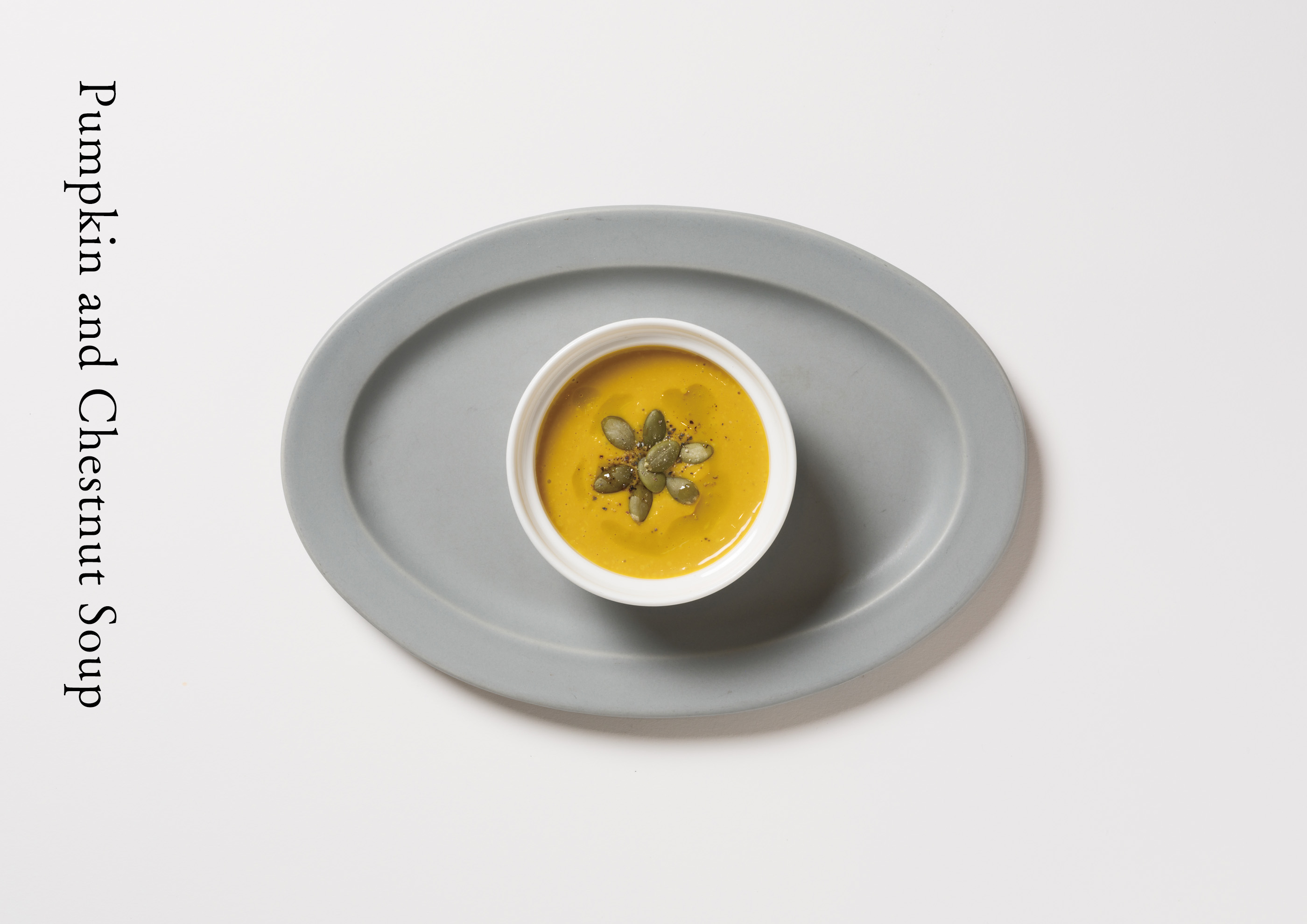 A photo of “Pumpkin and Chestnut Soup”