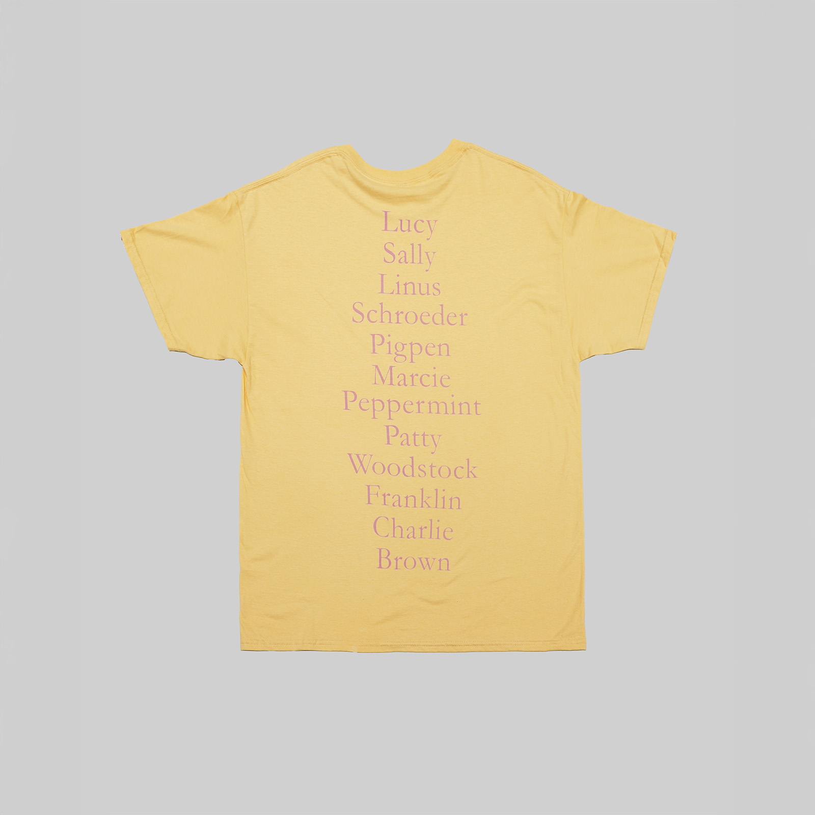 「ピーナッツ・ギャングTee」Vegas Goldカラーの商品画像。