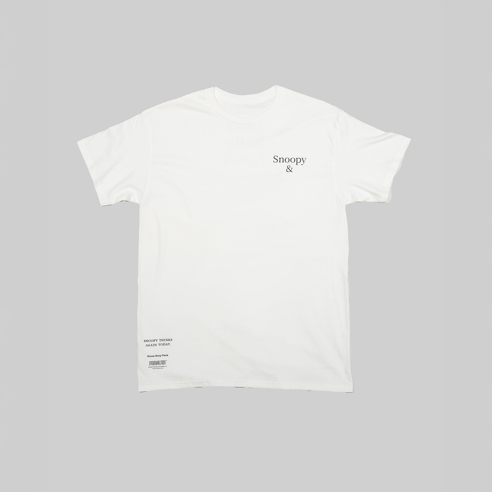 「ピーナッツ・ギャングTee」Whiteカラーの商品画像。