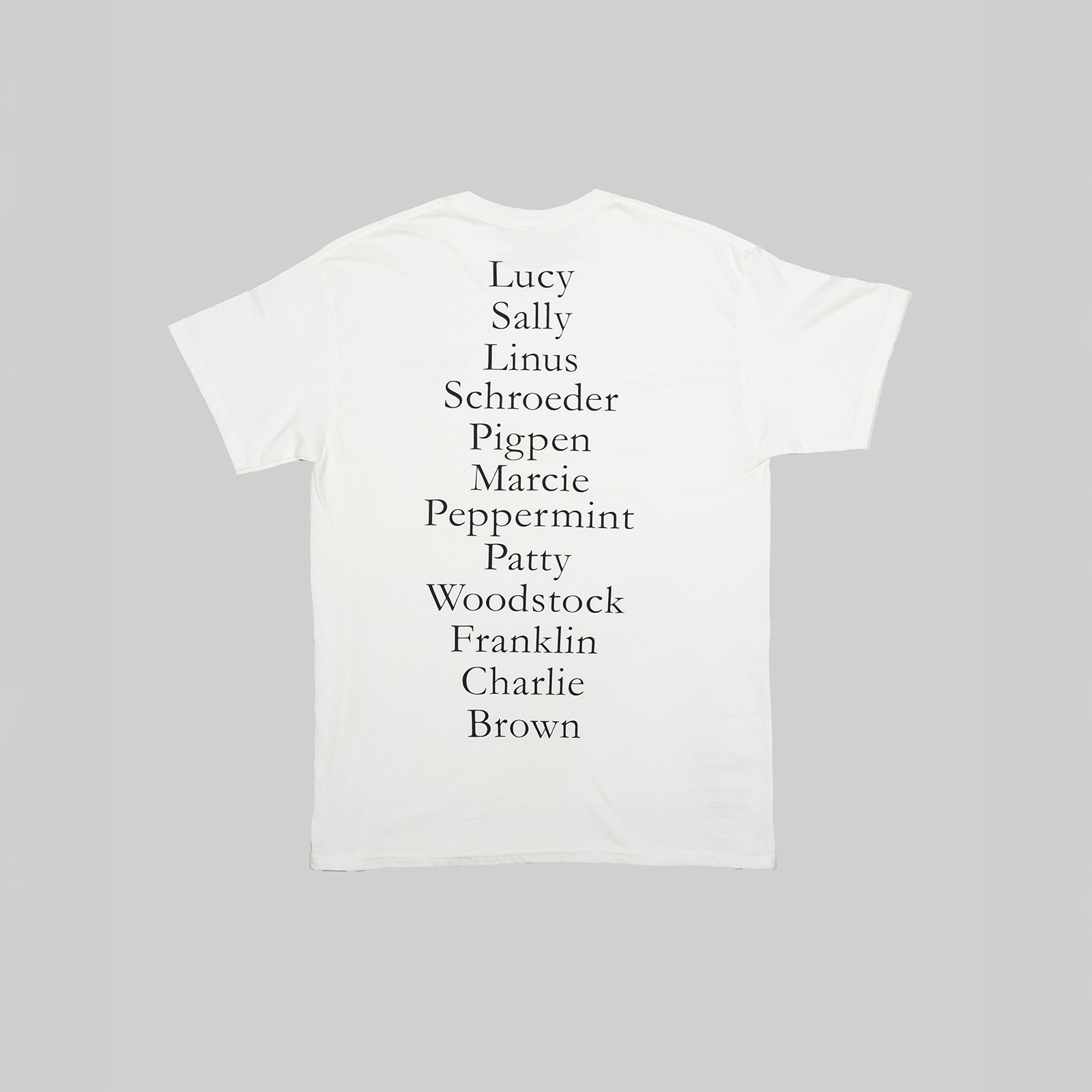 「ピーナッツ・ギャングTee」Whiteカラーの商品画像。