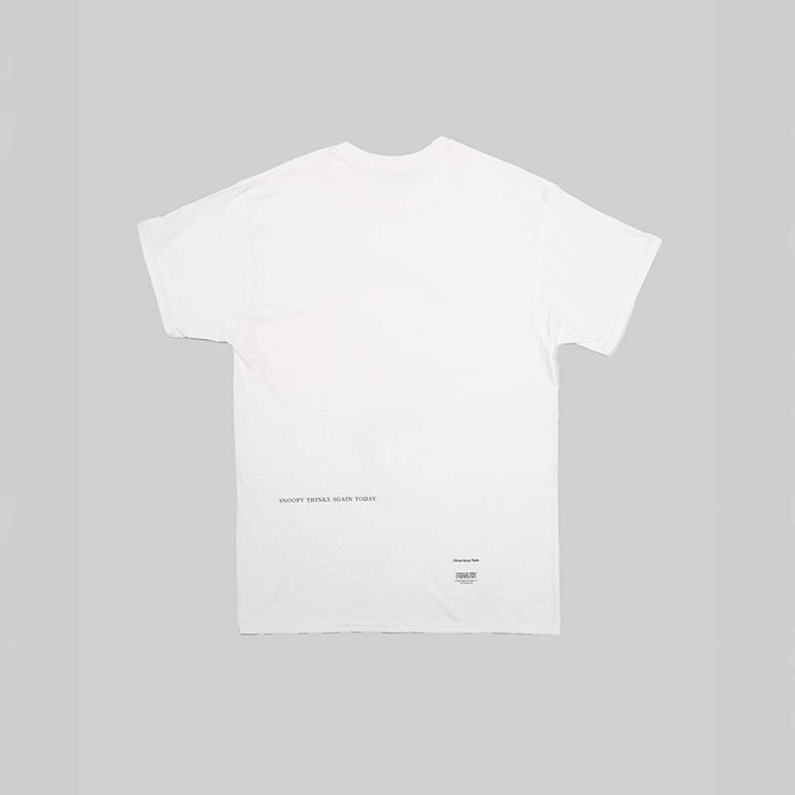 「スヌーピーTee」Whiteカラーの商品画像。