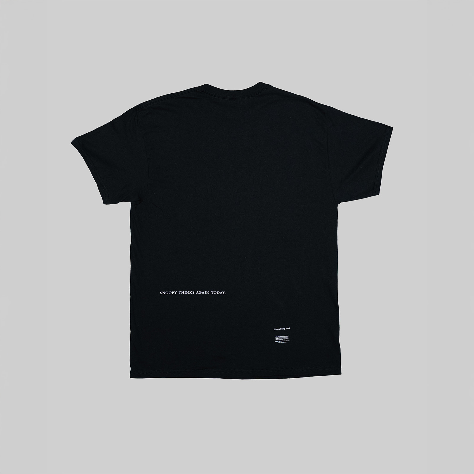 「スヌーピーTee」Blackカラーの商品画像。