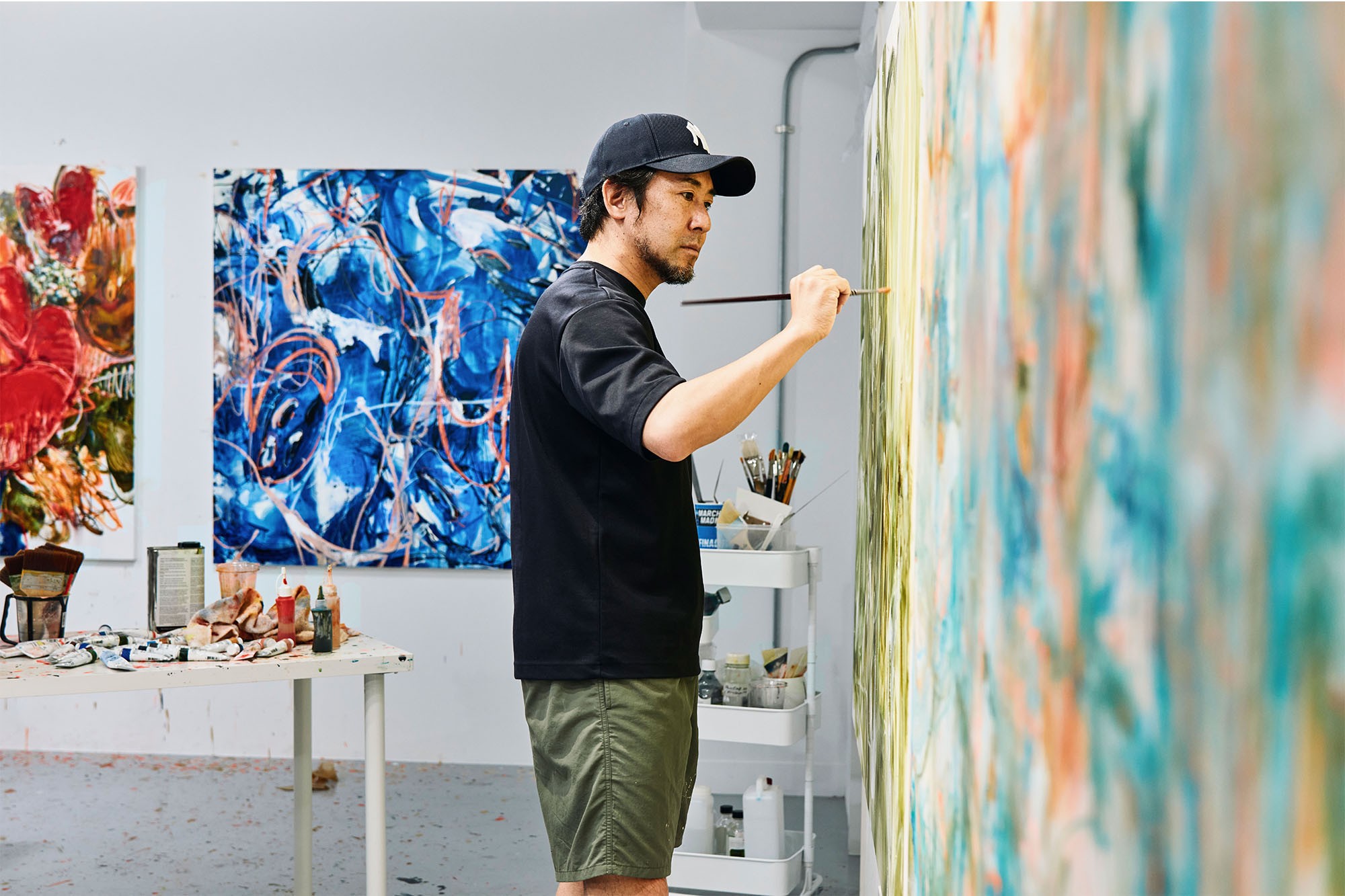 SHUN SUDOの制作風景。