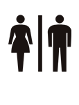 男性用トイレ / 女性用トイレ
