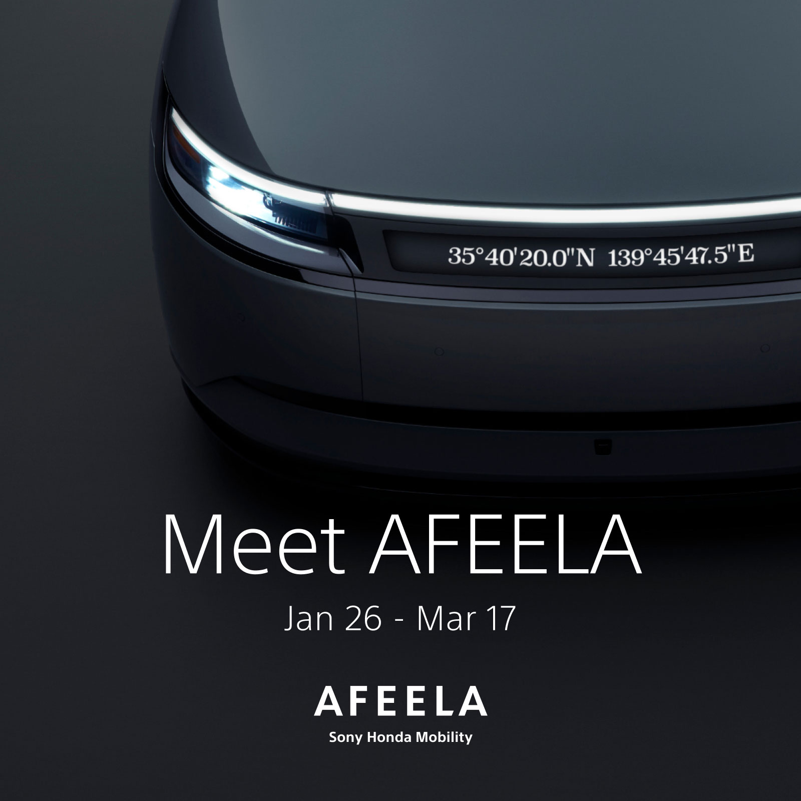 「Meet AFEELA」のキービジュアル